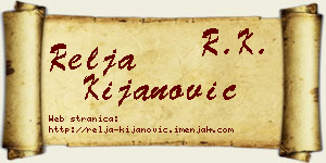 Relja Kijanović vizit kartica
